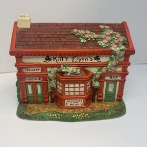 Vintage Geo Z Lefton “ Kitty Flynn’s House” Hand Pained Music Box